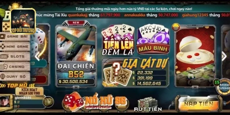 Lợi Ích Khi Tham Gia Game Bài B52 Đổi Thưởng